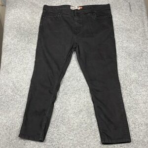 Huntington Jeans Mens 40x32‎ Black Regular Fit Stretch 5 Pocket Denim Pants